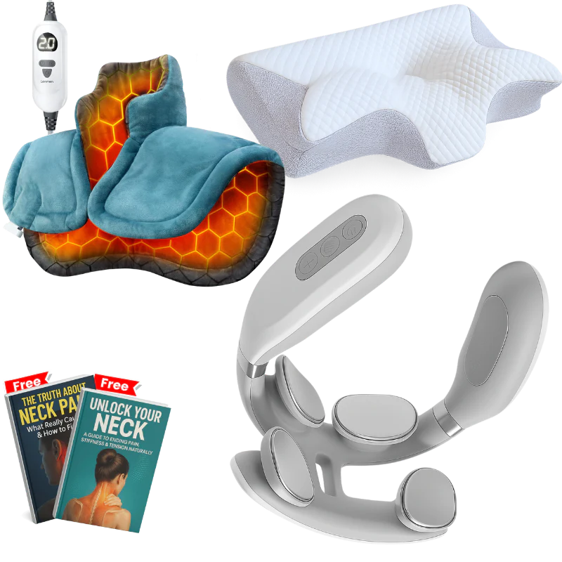 MagicPro 2.0 + Cervical & Migraine Pillow + Heating Pad