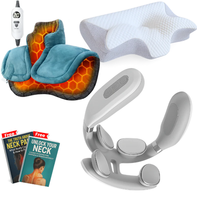 MagicPro 2.0 + Cervical & Migraine Pillow + Heating Pad