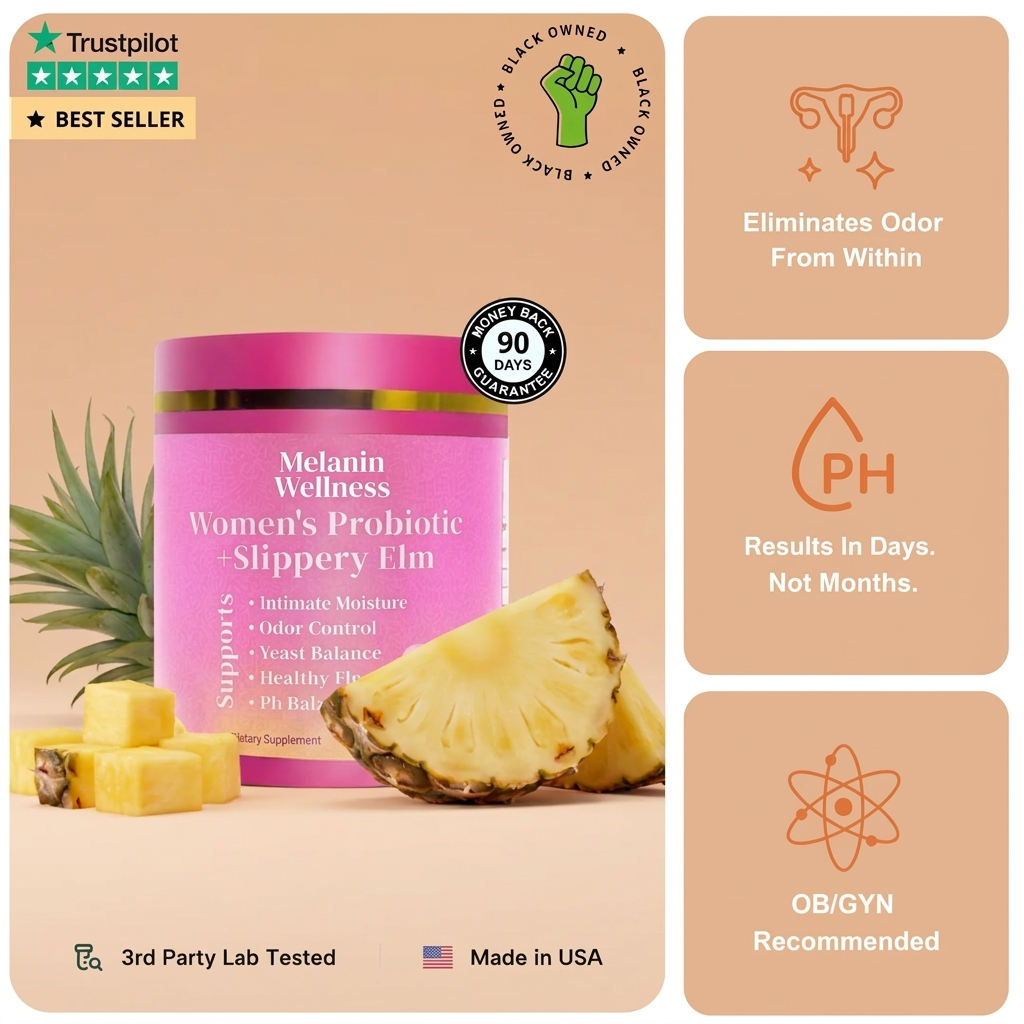 Melanin Wellness™ Slippery Elm Vaginal Probiotic Gummies